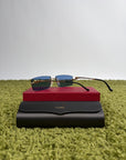 Occhiali da sole Cartier Pantère Oro con Lenti blu