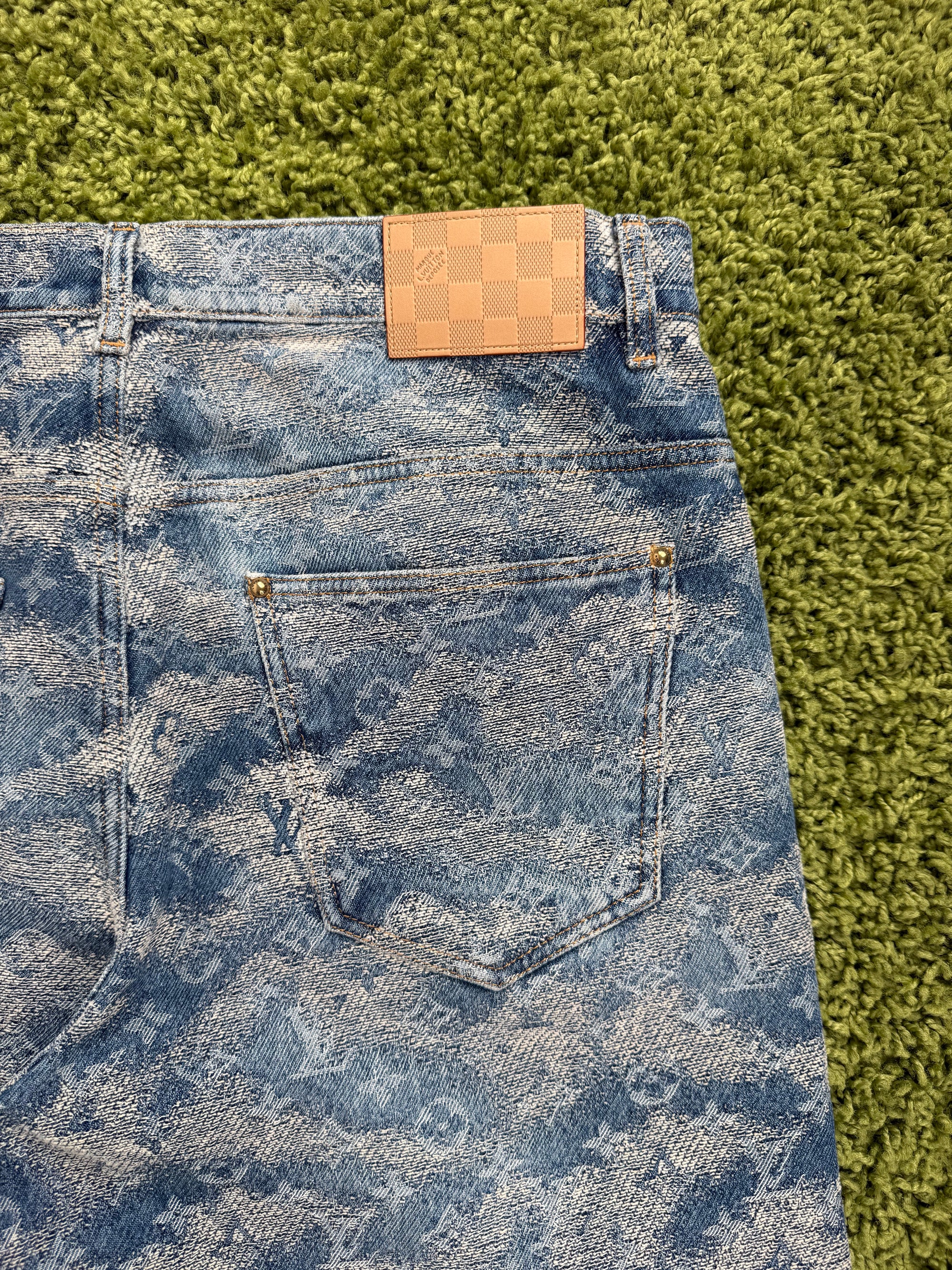 Jeans Louis Vuitton monogram Blu M