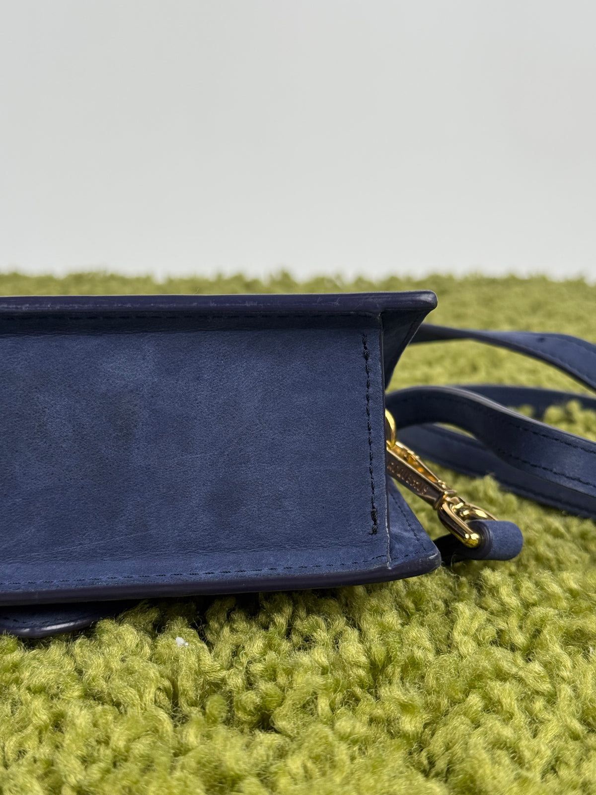 Borsa Mini Jacquemus La Grande Bambino In camoscio Blu