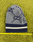 Cappello Gucci GG Knit in cashmere Grigio Multicolor M