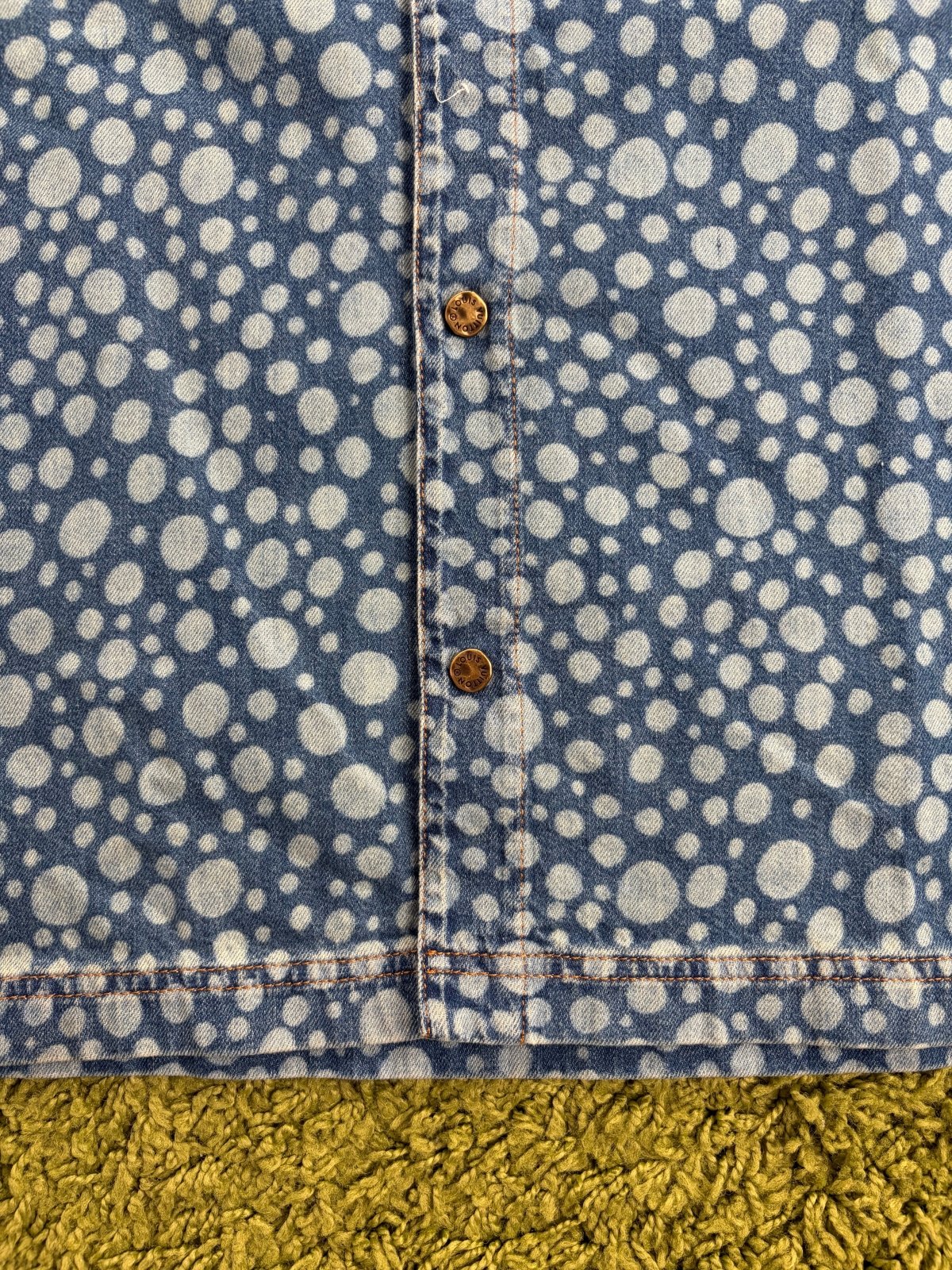 Camicia Louis Vuitton X Yayoi Kusama in Denim S - Second Hand Di Fiore