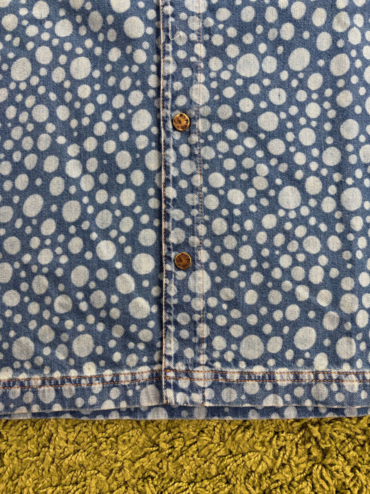 Camicia Louis Vuitton X Yayoi Kusama in Denim S