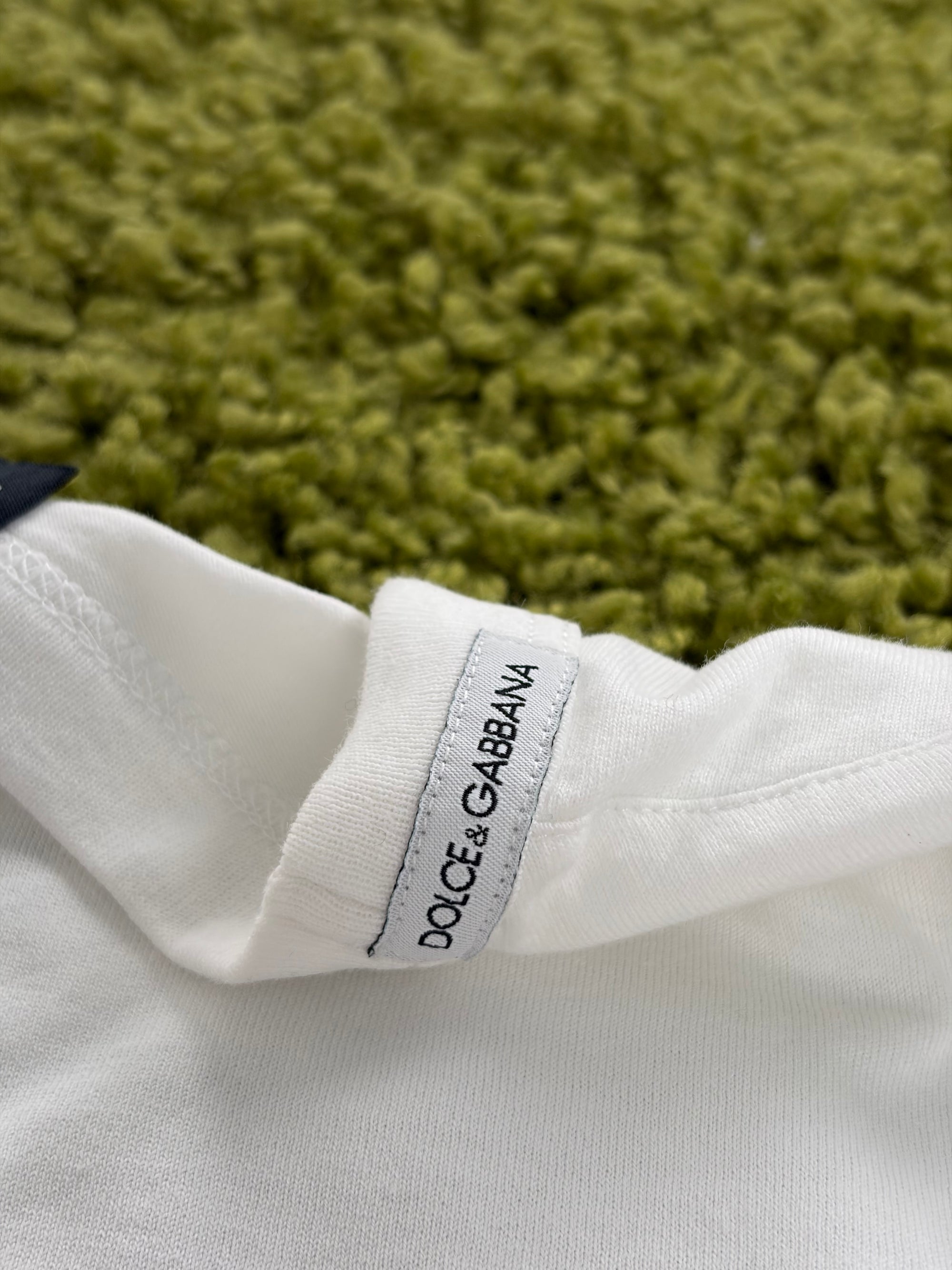 T shirt Dolce e gabbana Size 48 bianca e oro