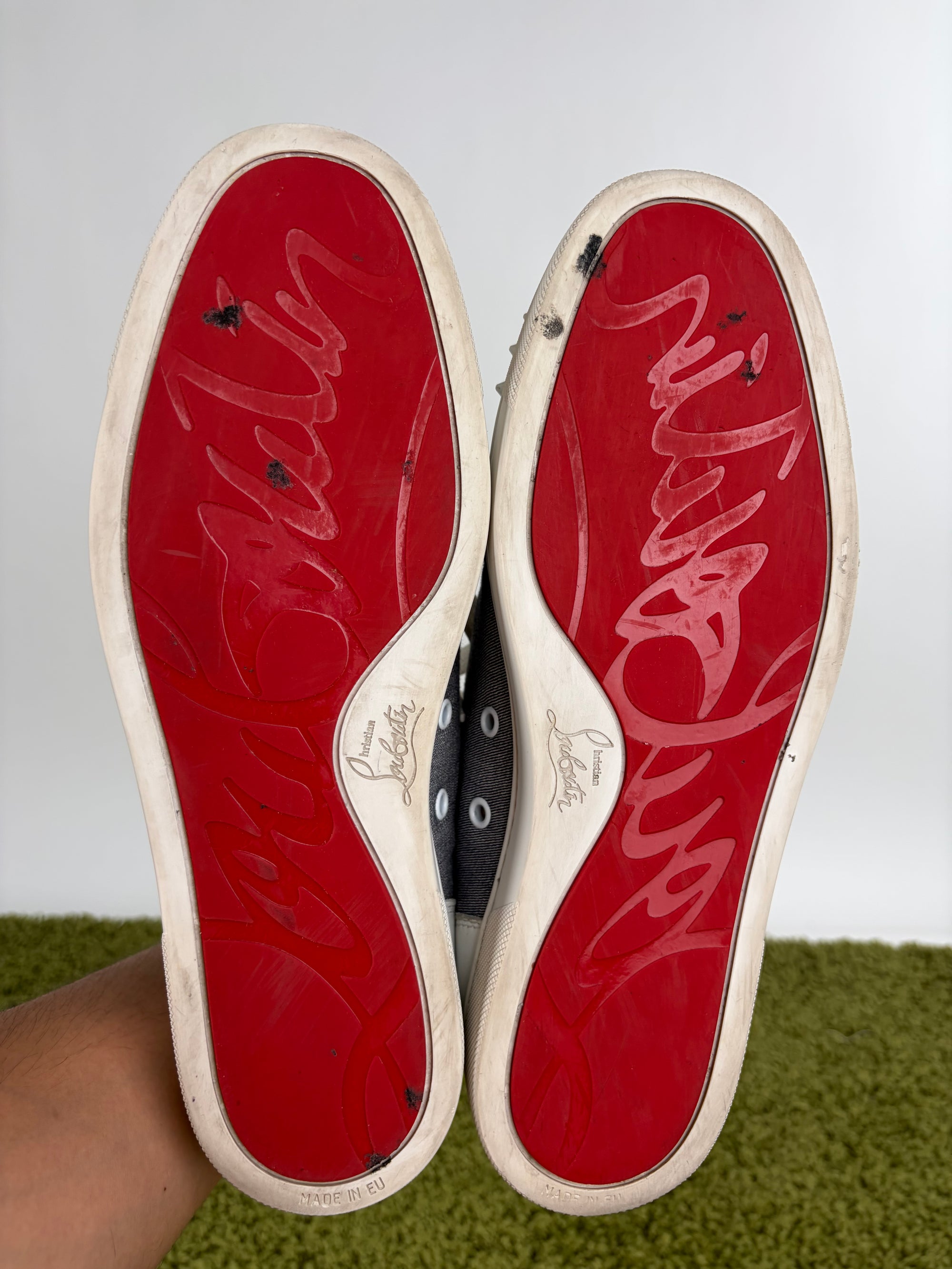 Louboutin Size 43 bianche e blu
