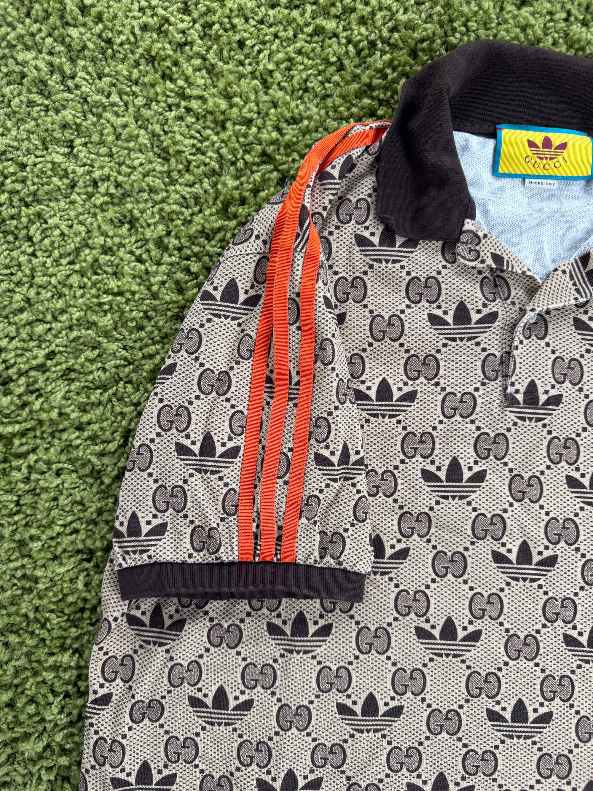 Polo Gucci X Adidas Monogram Beige XL