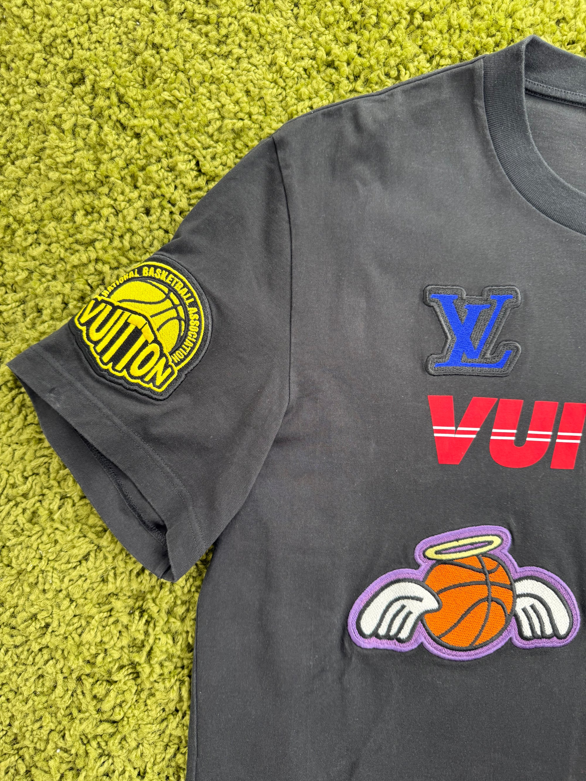 T-Shirt Nera Louis Vuitton X Nba XXL