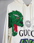 Felpa Gucci Size XL Beige verde e nera