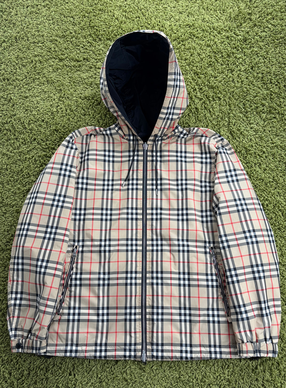 Giacca a Vendo Burberry Reversibile Vintage Check Marrone Nera L