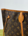 Borsa Neverfull MM monogram Louis Vuitton Marrone