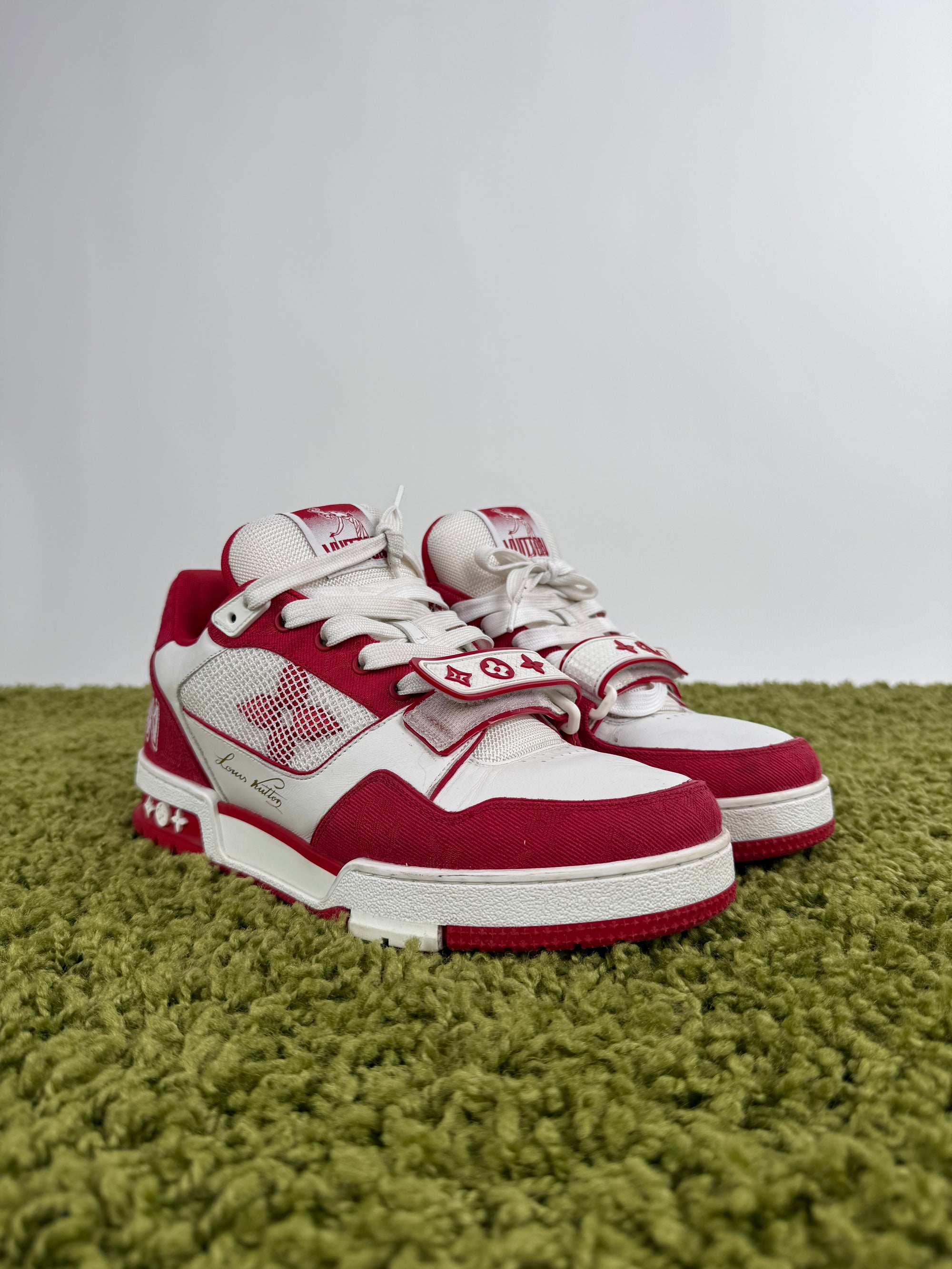 Louis Vuitton Trainer in denim Rossa 7.5