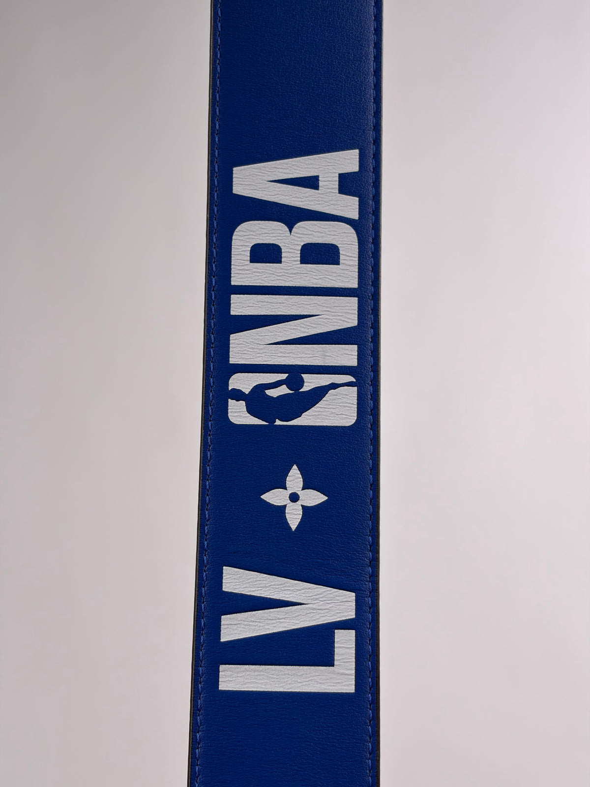 Cintura Louis Vuitton X NBA Blu Marrone 95/38 110cm
