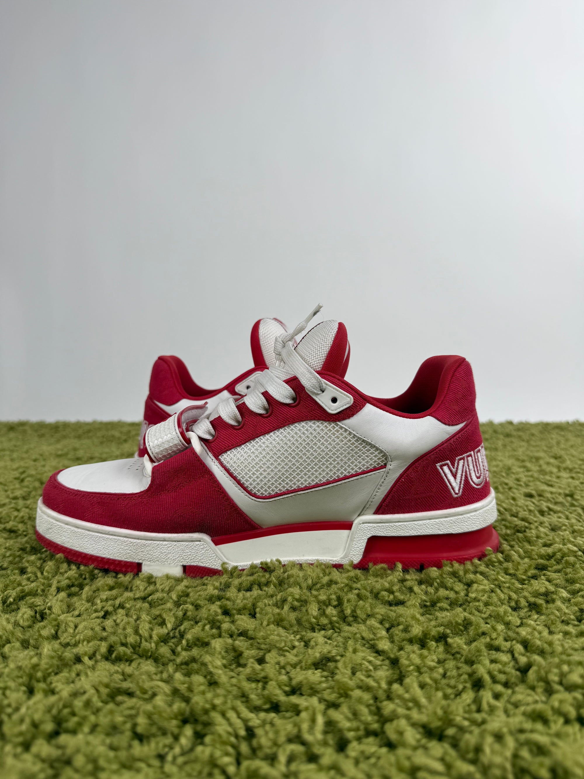 Louis Vuitton Trainer in denim Rossa 7.5