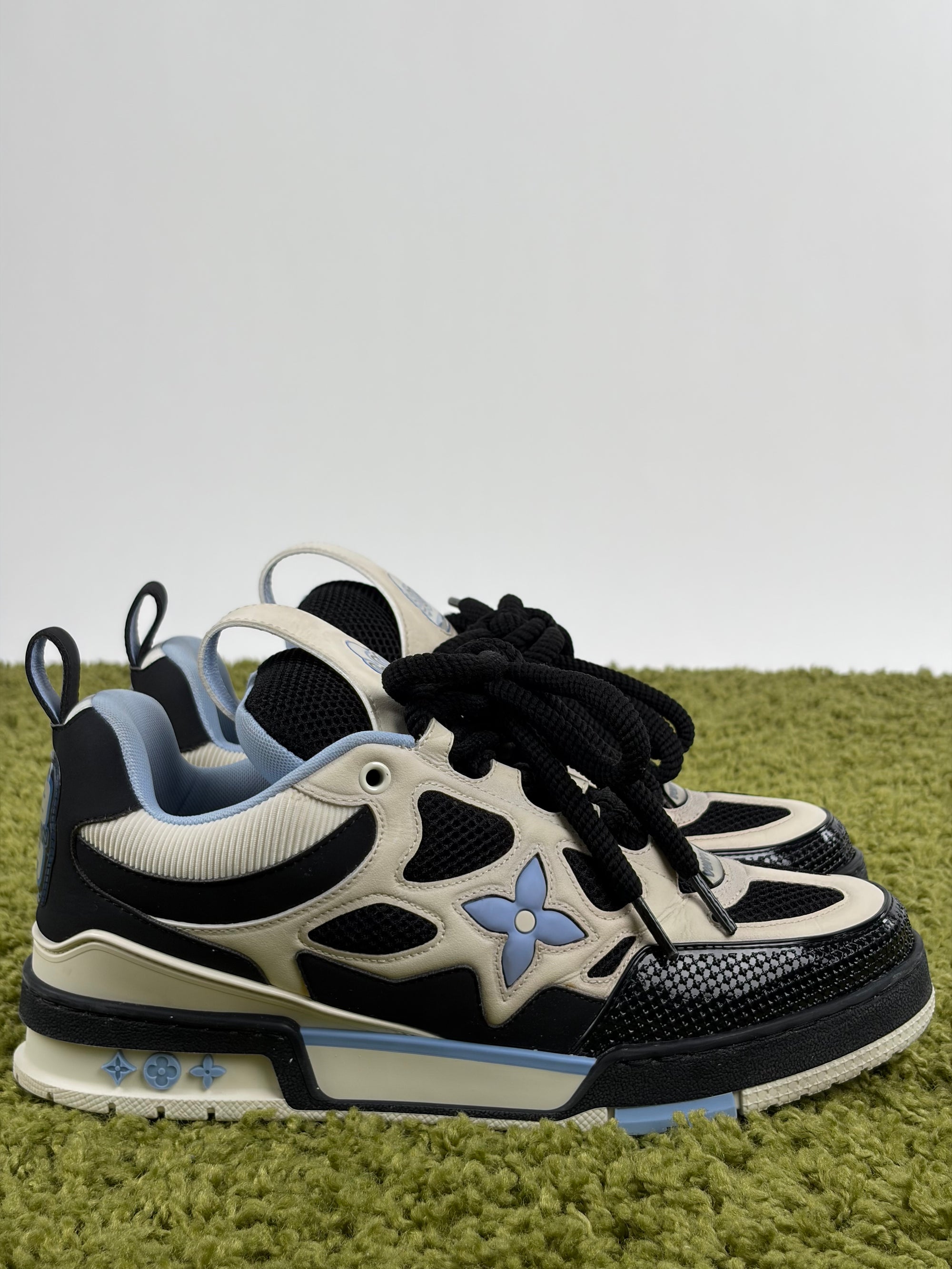 Louis vuitton skate Size 7.5=41.5 calza 42.5 bianca nera e azzurra