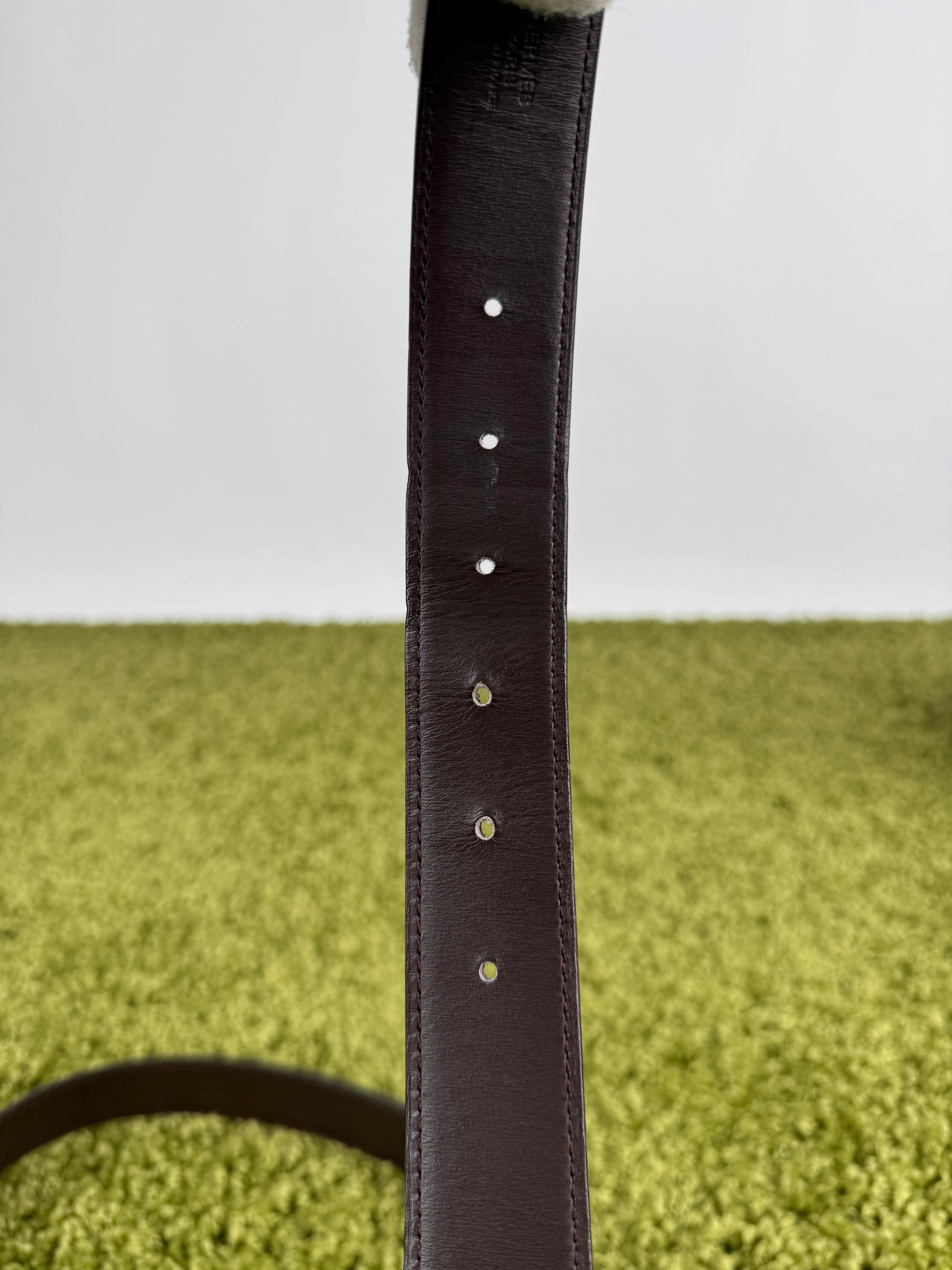 Hermès Cintura in pelle marrone