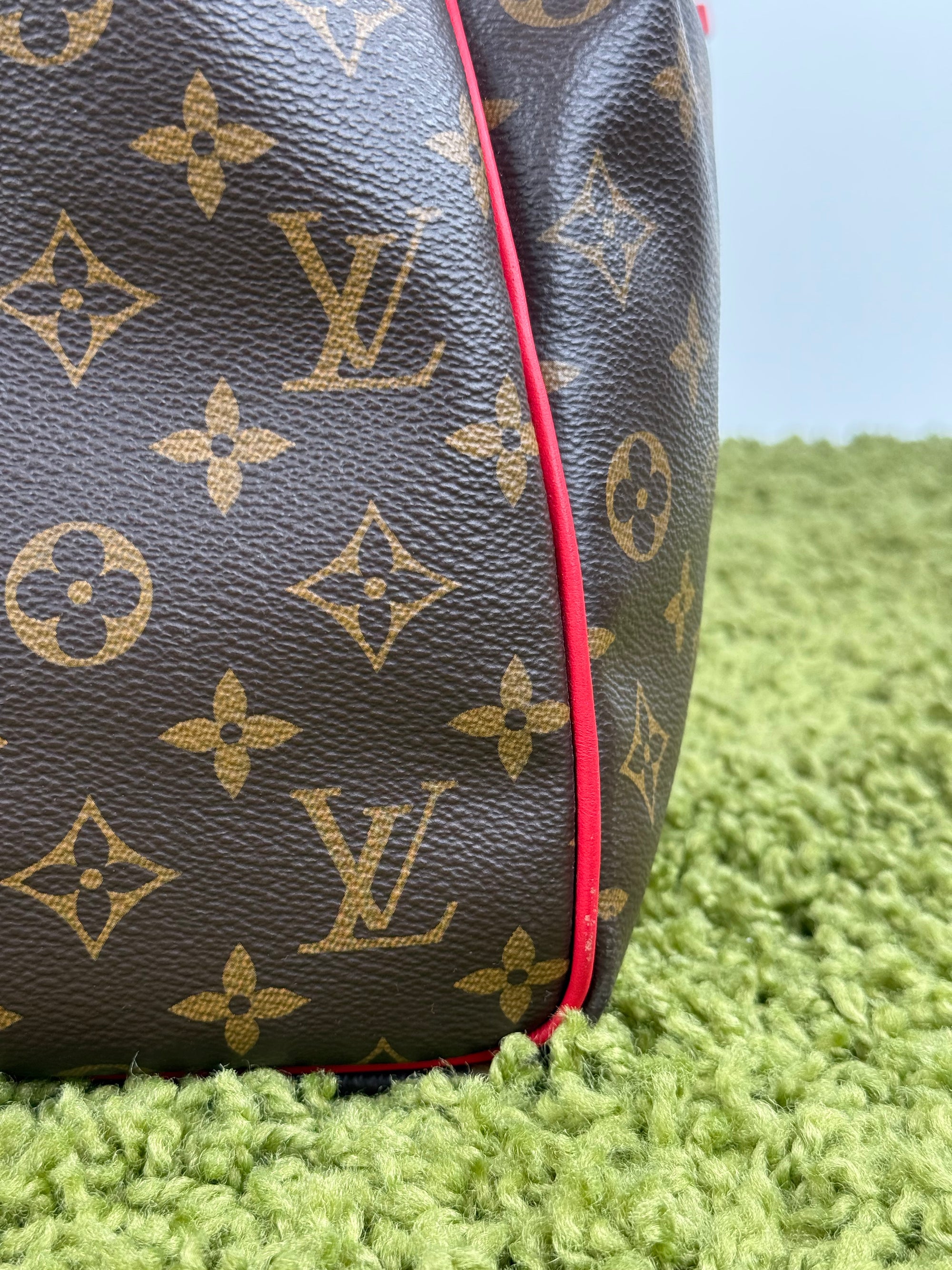 Keepall Bandoulière 45 Louis Vuitton Marrone Rosso
