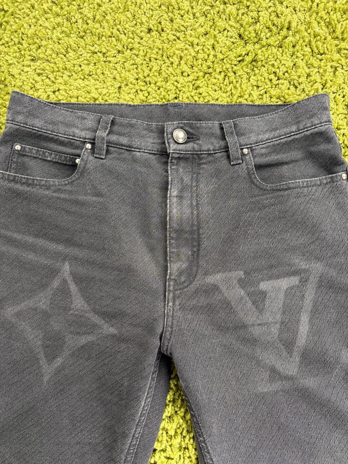 Jeans Louis Vuitton in denim Grigio 30