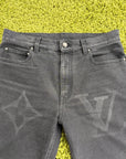 Jeans Louis Vuitton in denim Grigio 30