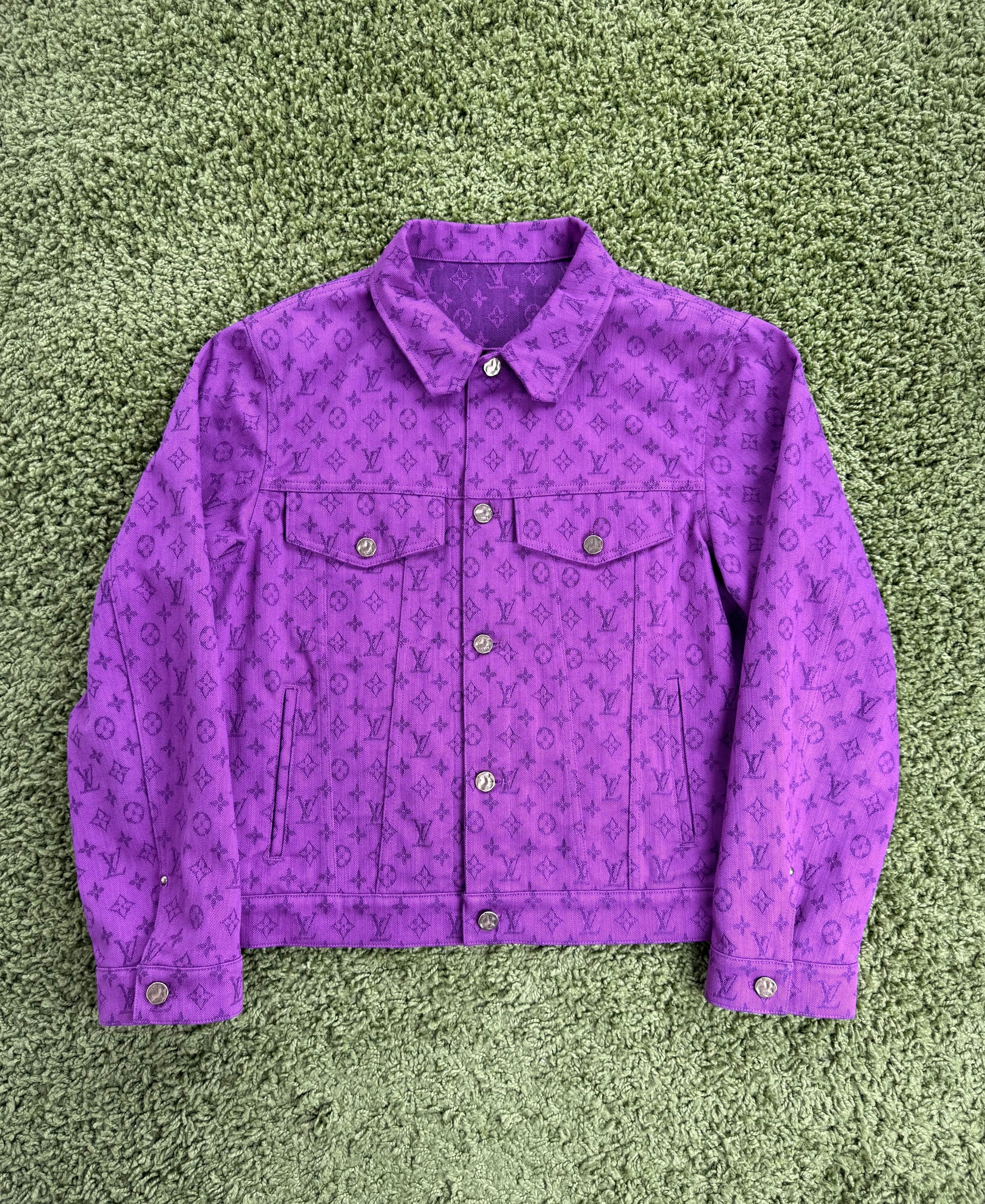 Giacca Monogram in denim Viola Louis Vuitton 54