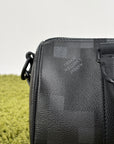 Borsa Louis Vuitton Keepall Bandoulière 25 Nera