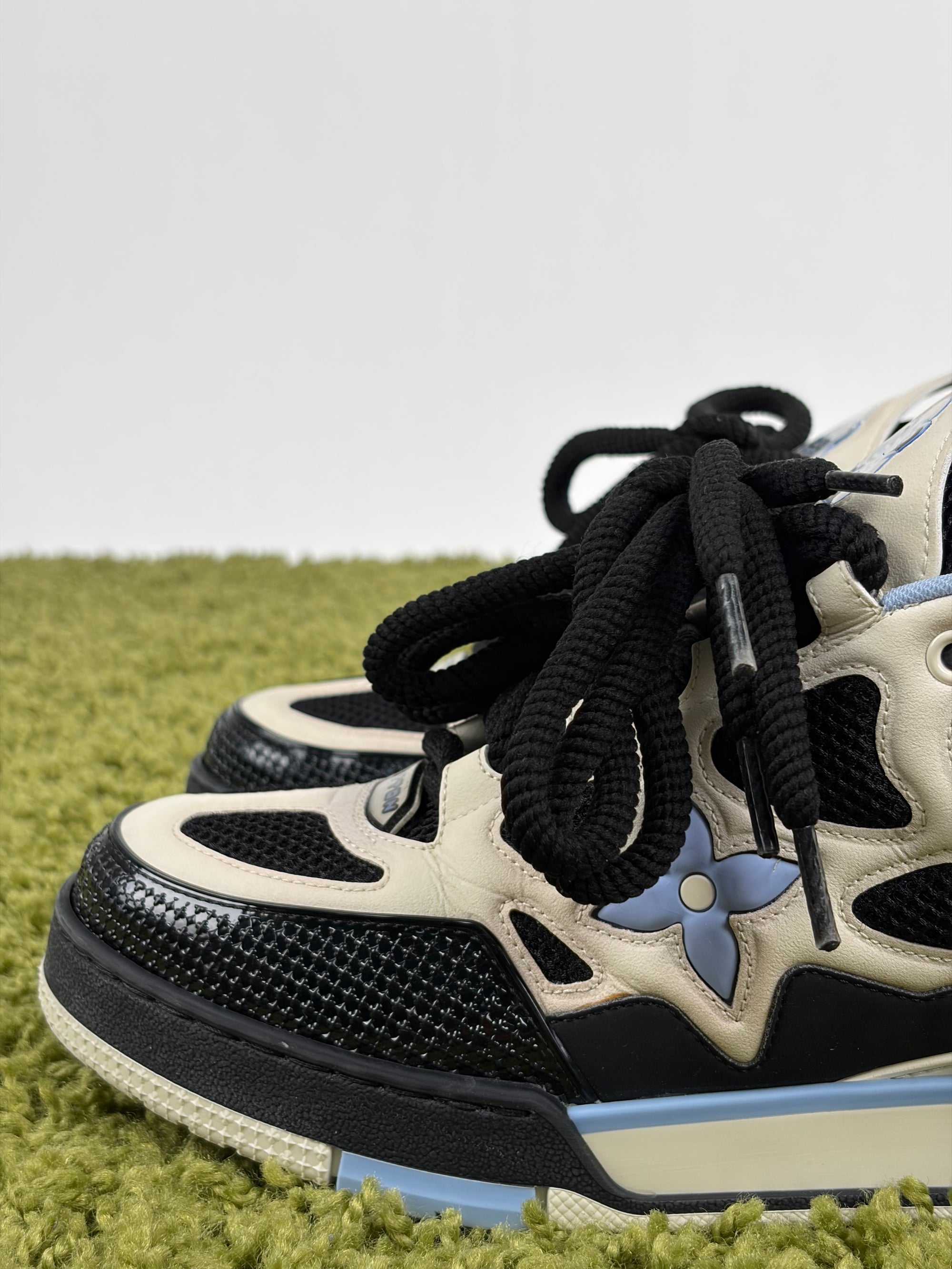 Louis vuitton skate Size 7.5=41.5 calza 42.5 bianca nera e azzurra