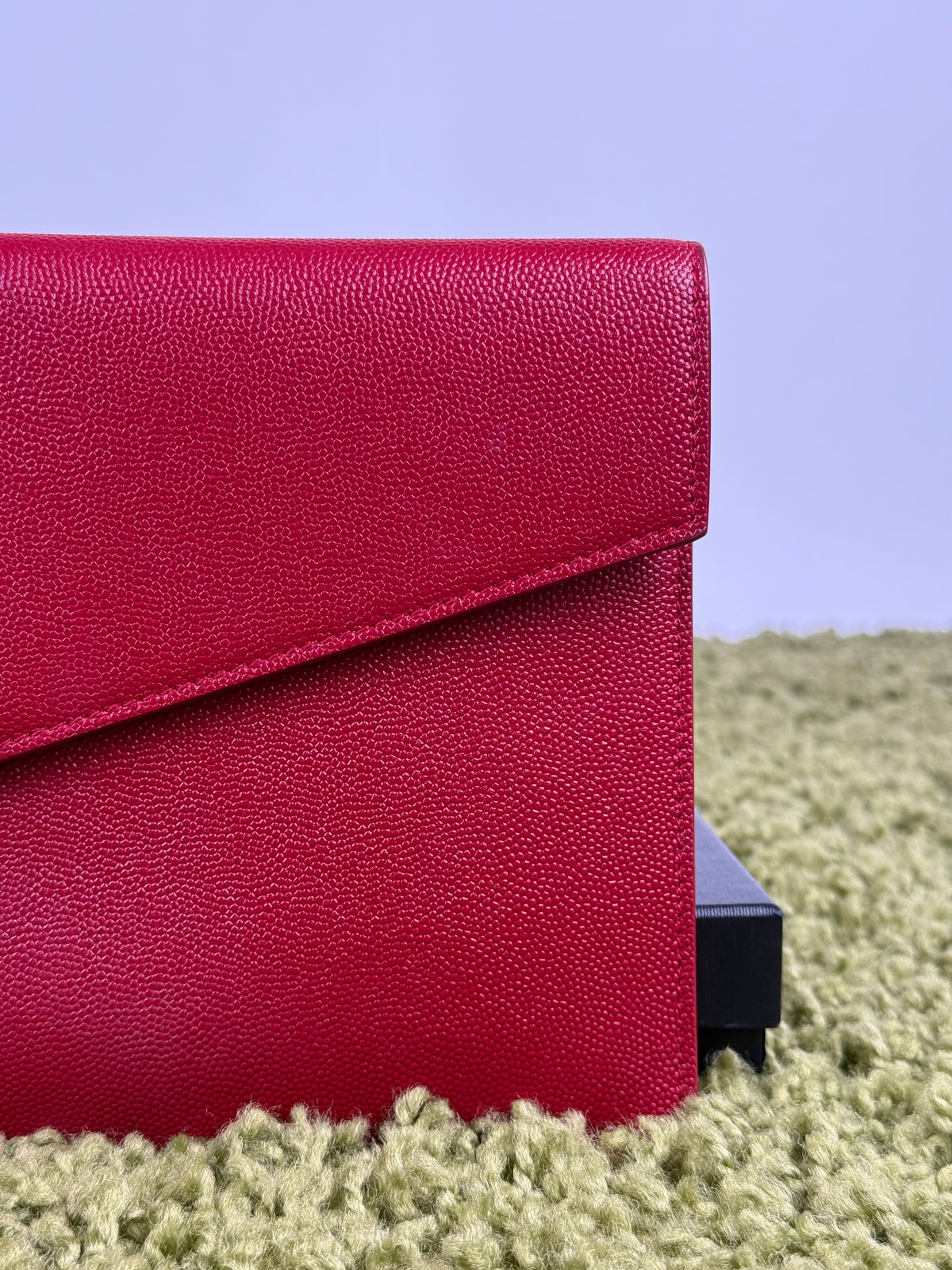 Pochette Yves Saint Laurent Grain de Poudre Uptown Rosso