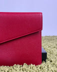 Pochette Yves Saint Laurent Grain de Poudre Uptown Rosso