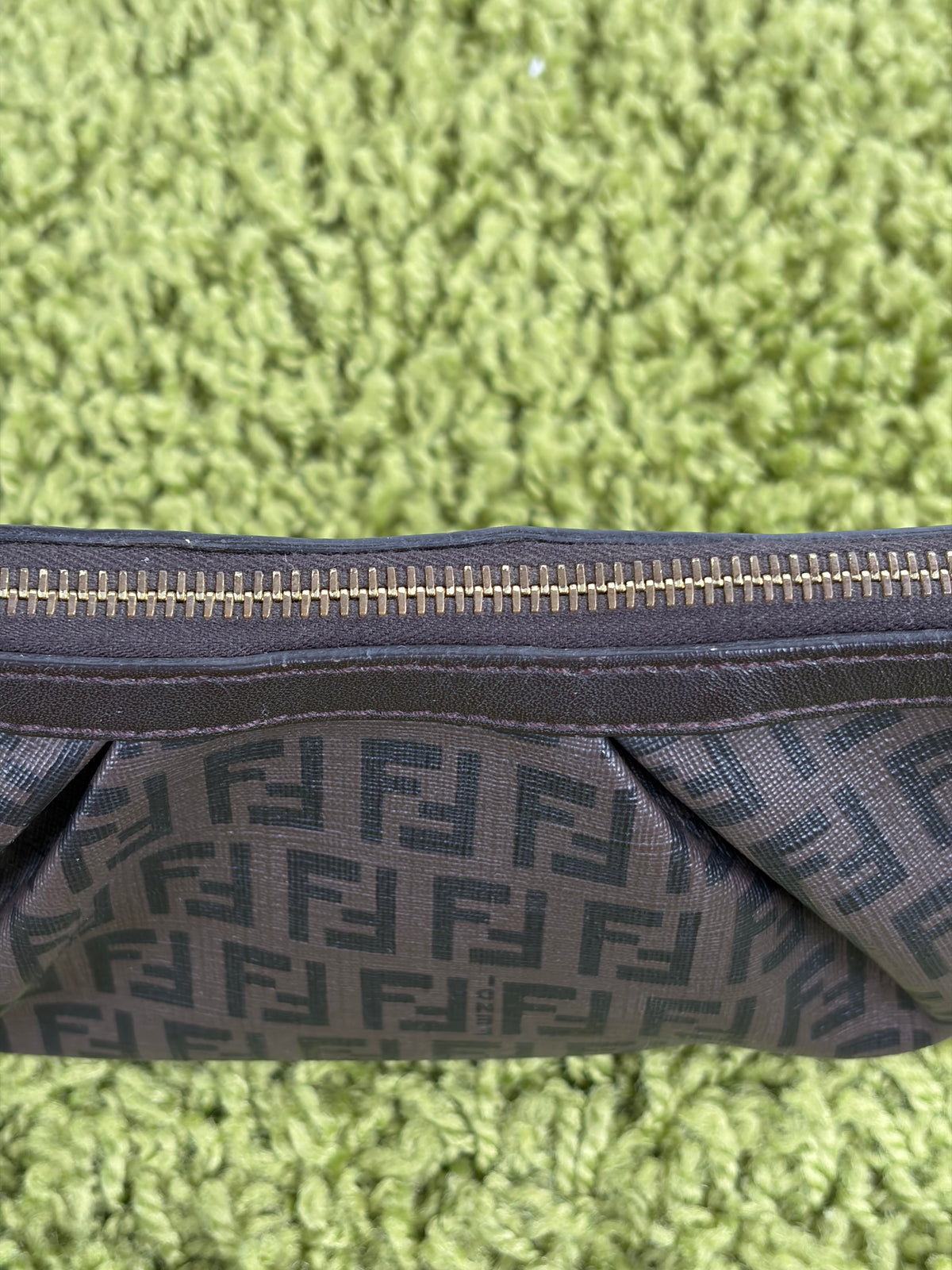 Borsa Fendi Baguette in tela Marrone
