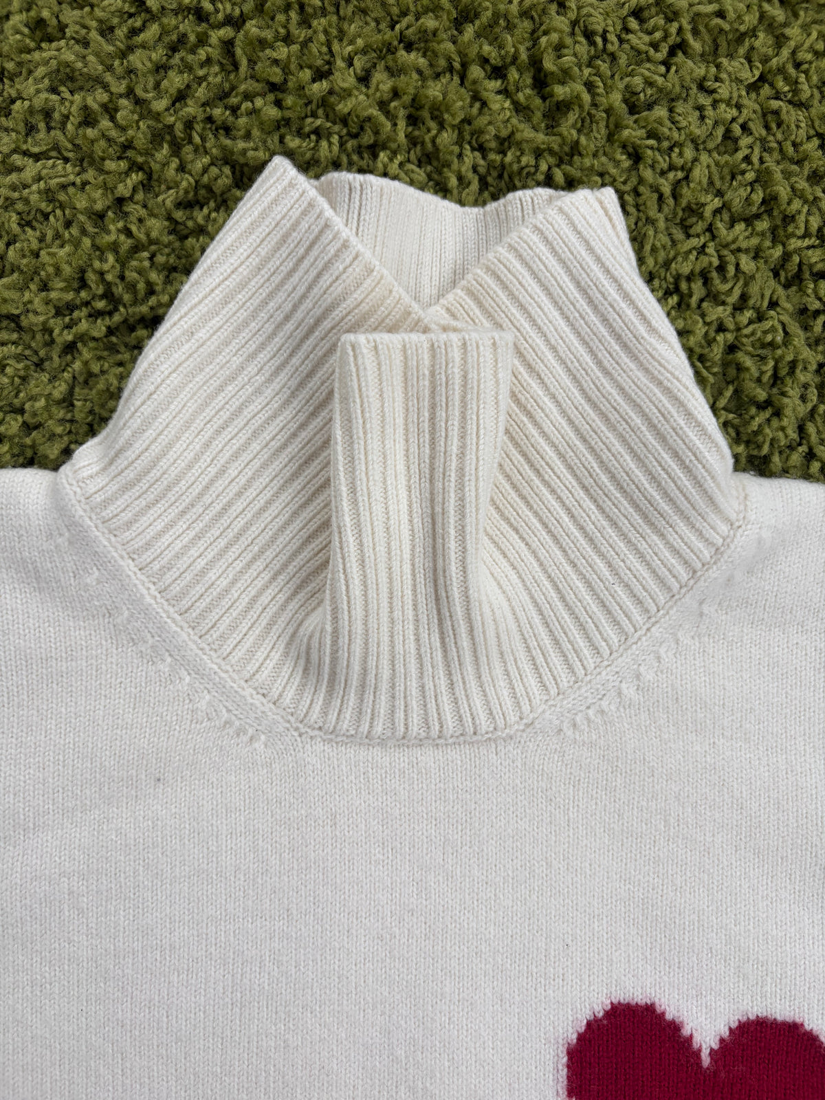 Maglione a collo alto (dolcevita) Ami de coeur Bianco XXL