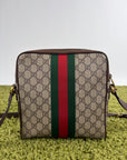 Borsello Gucci beige verde e rosso