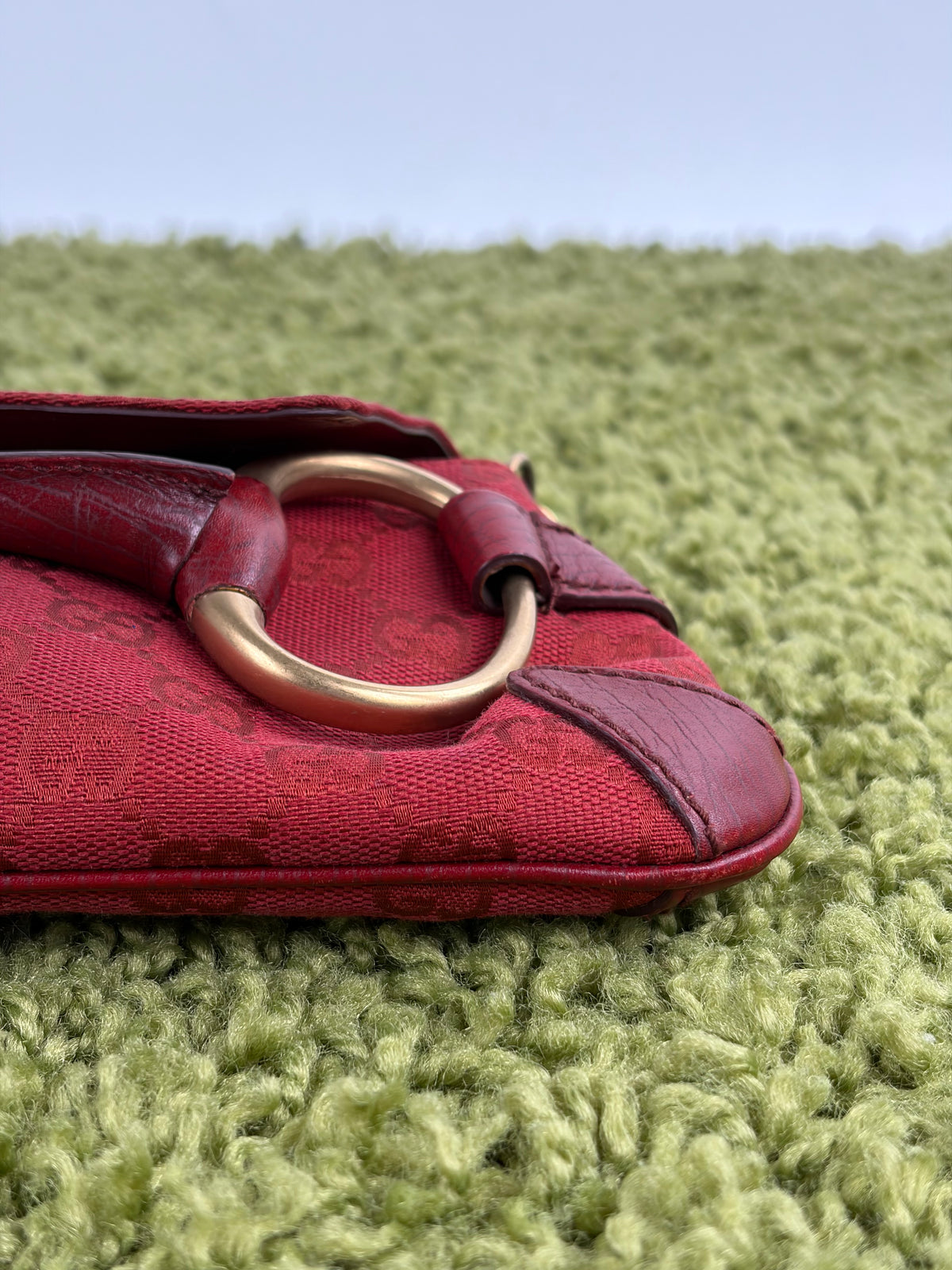 Borsa Gucci Horsebit Chain Rossa
