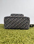 Zaino Dior Saddle In Jacquard e pelle di Vitello Grigio