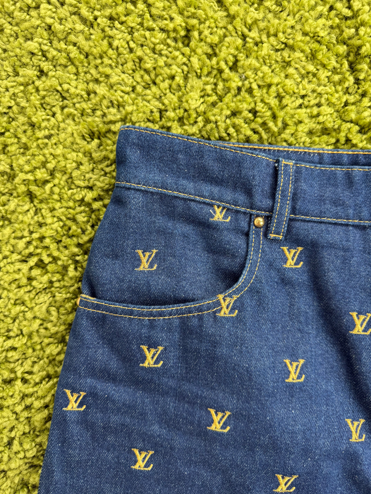 Completo Louis Vuitton In Denim Camicia S Pantaloncino 30