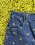Completo Louis Vuitton In Denim Camicia S Pantaloncino 30