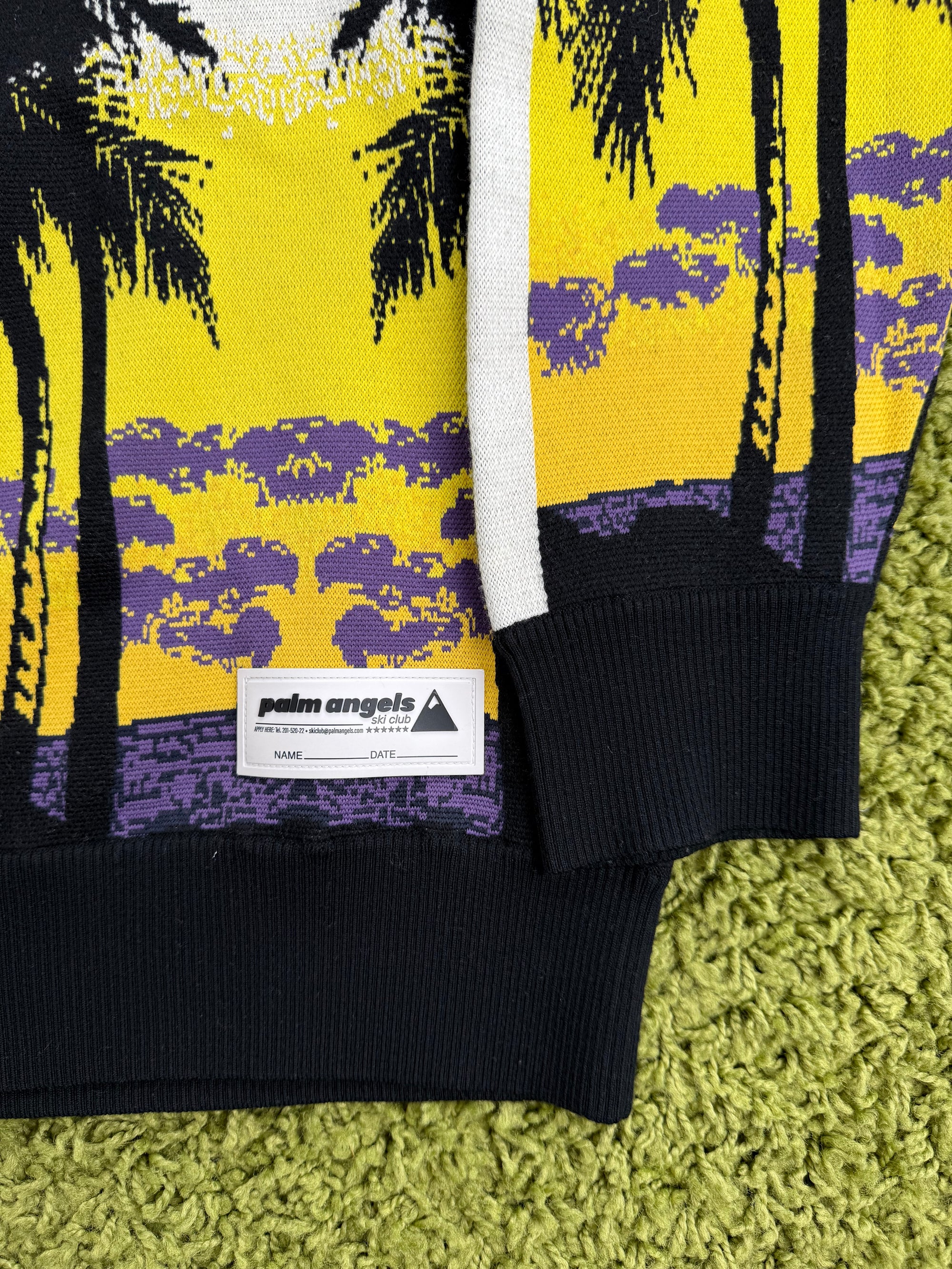 Felpa Sunset Palm Angels Nera Multicolor L