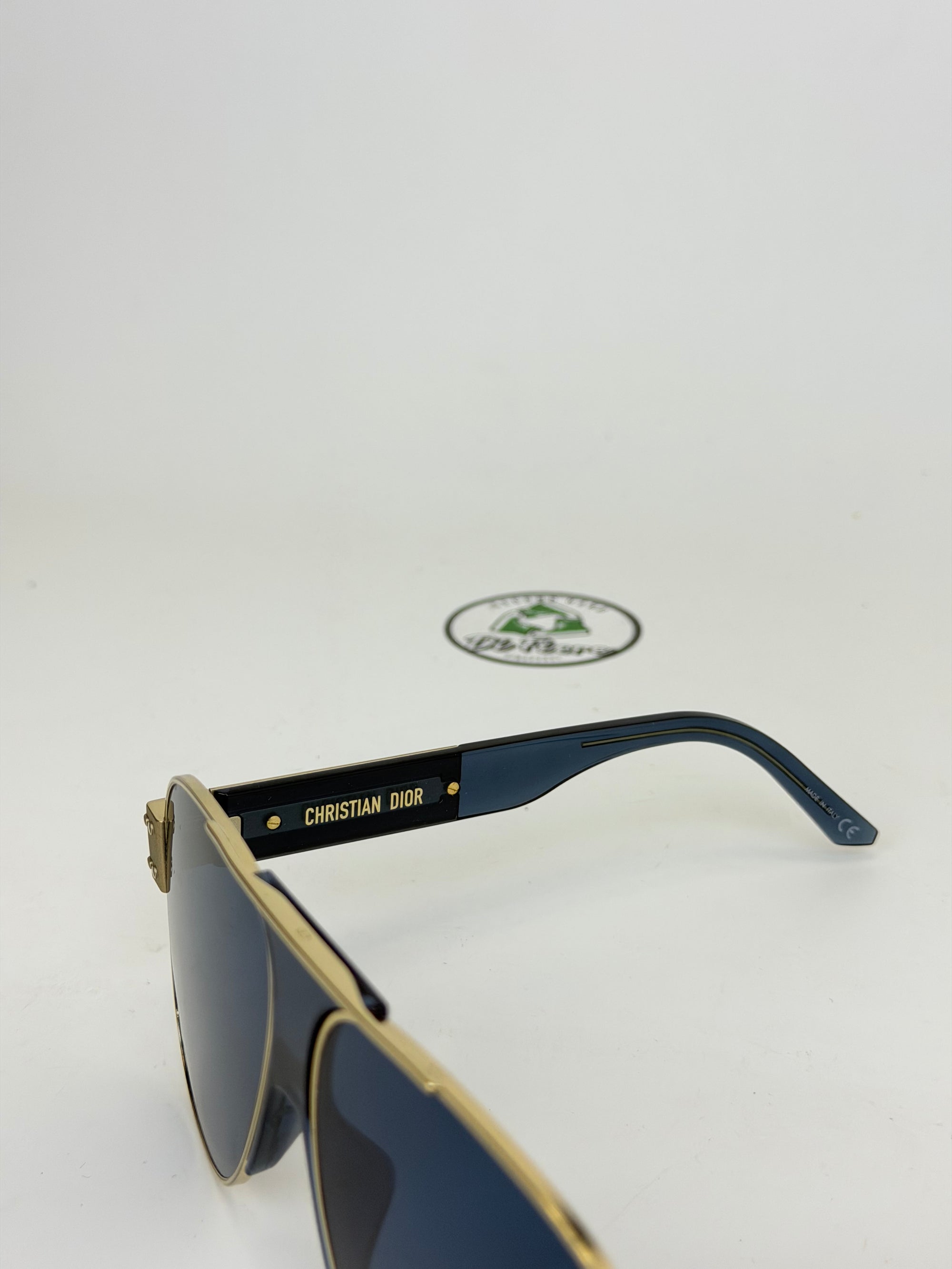 Occhiali Dior blu e oro