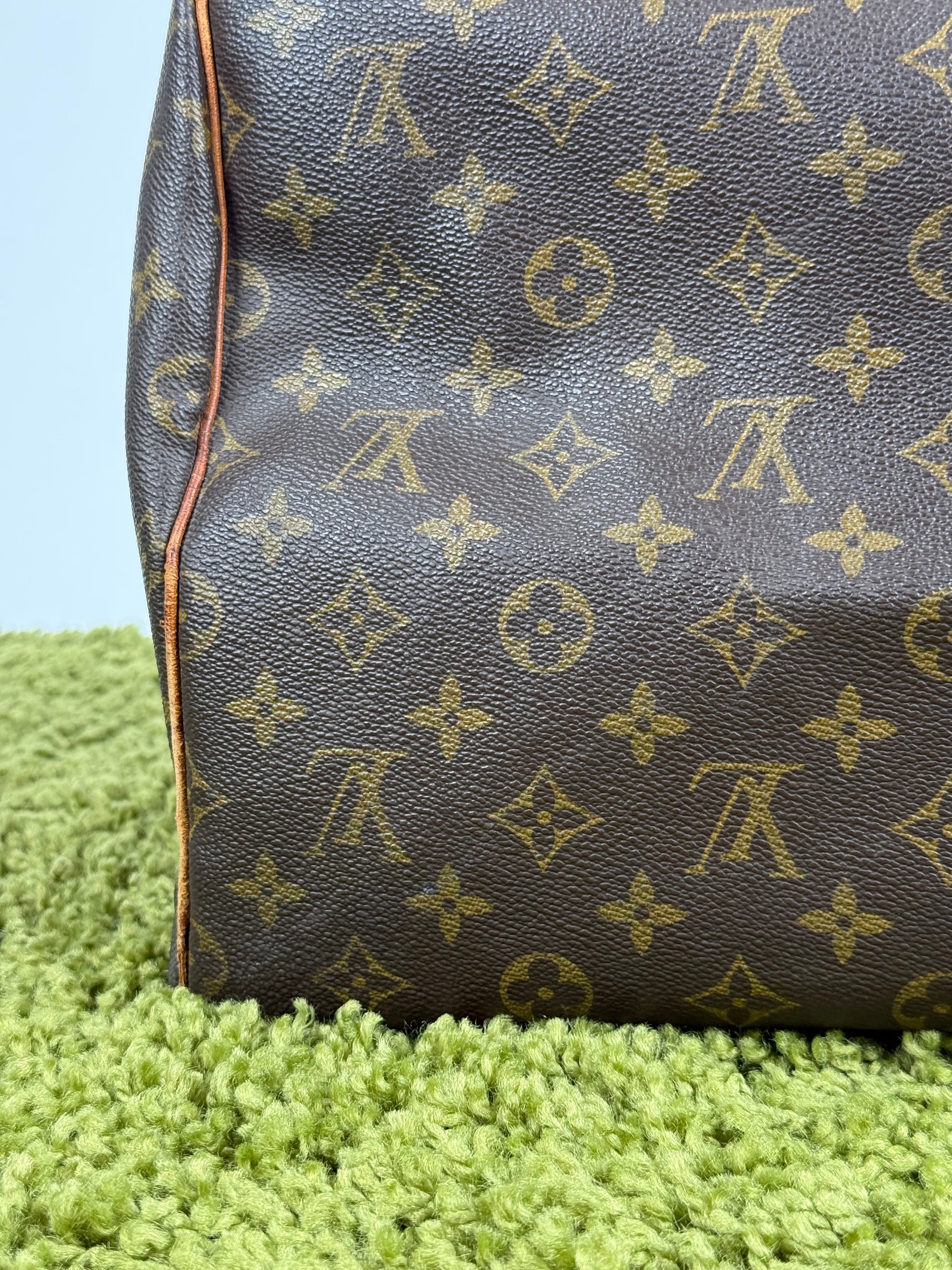 Borsone Keepall Louis Vuitton 55 vintage Marrone