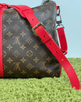 Keepall Bandoulière 45 Louis Vuitton Marrone Rosso