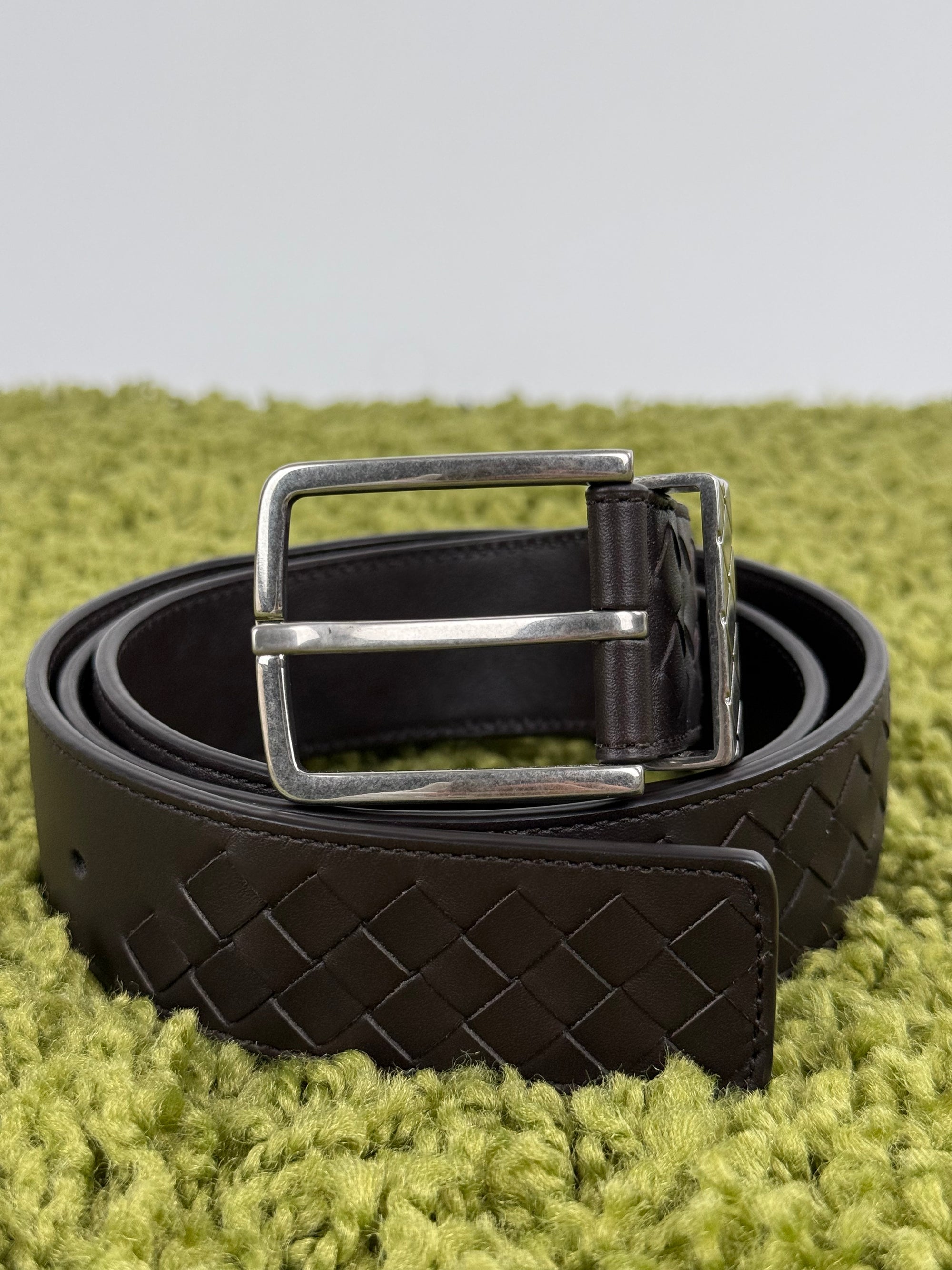 Cintura Intrecciata Bottega Veneta Nera 95cm