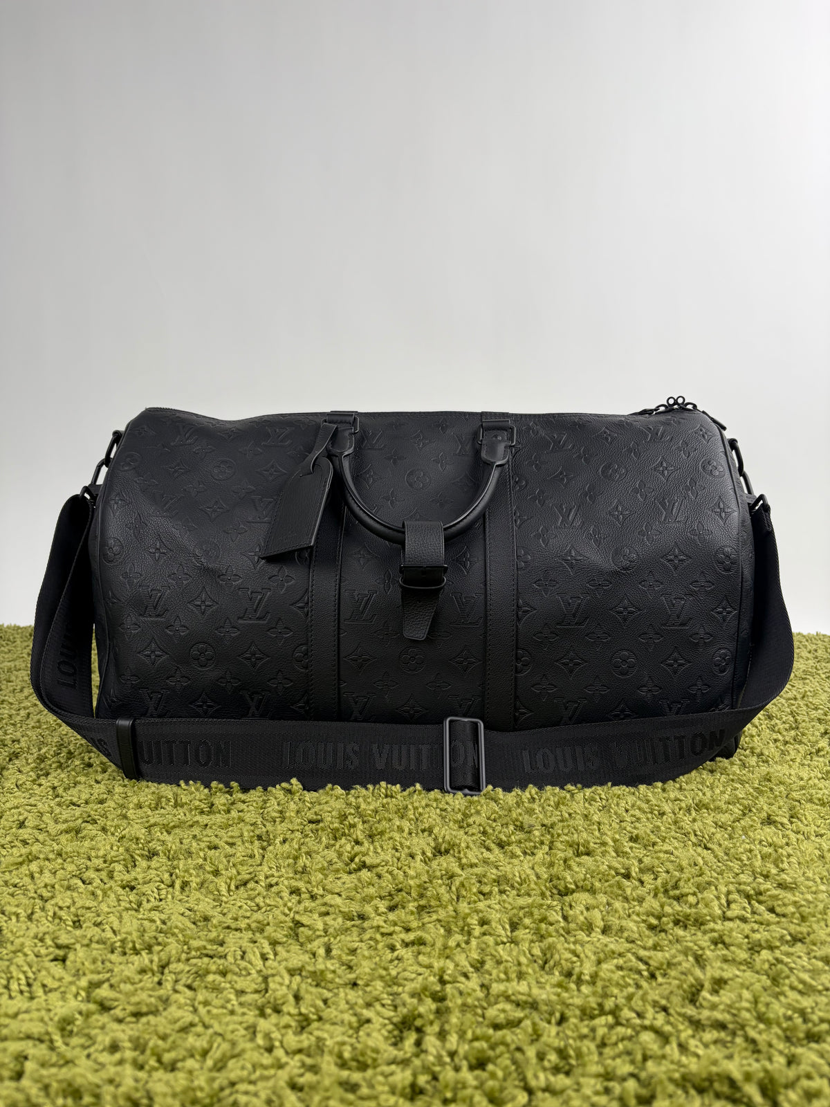 Borsone keepall Louis Vuitton Bandoulière 50 Nera