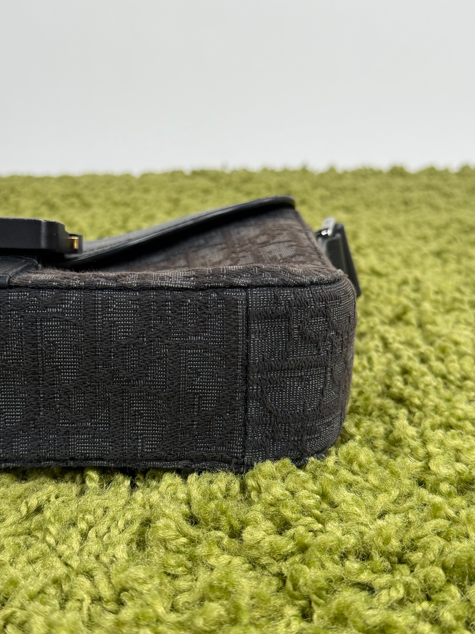 Borsa a tracolla piccola saddle Christian Dior Nero