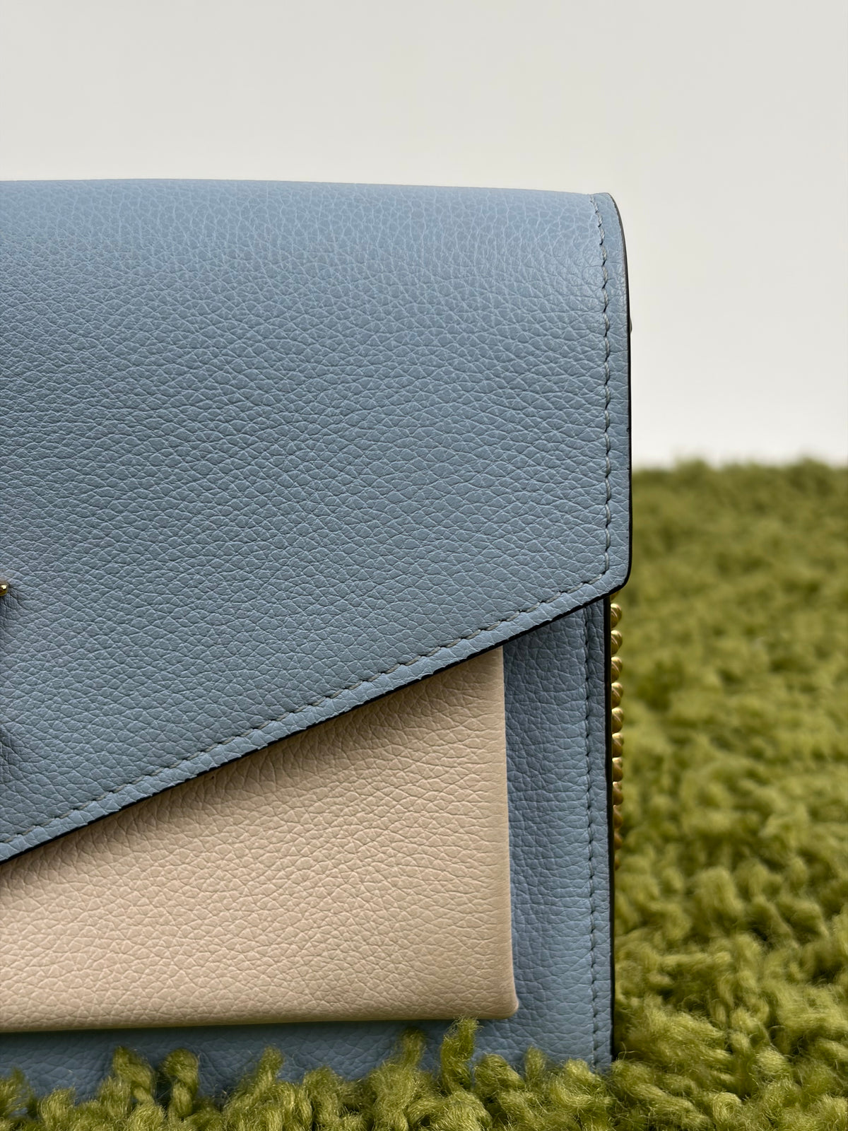 Pochette Louis Vuitton Mylockme Chain Azzurro
