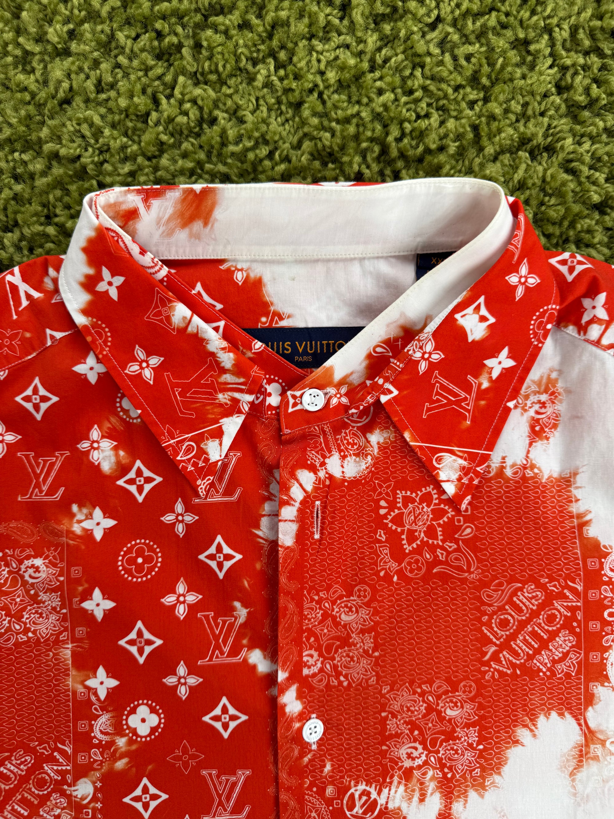 Camicia Louis Vuitton Rossa XXL