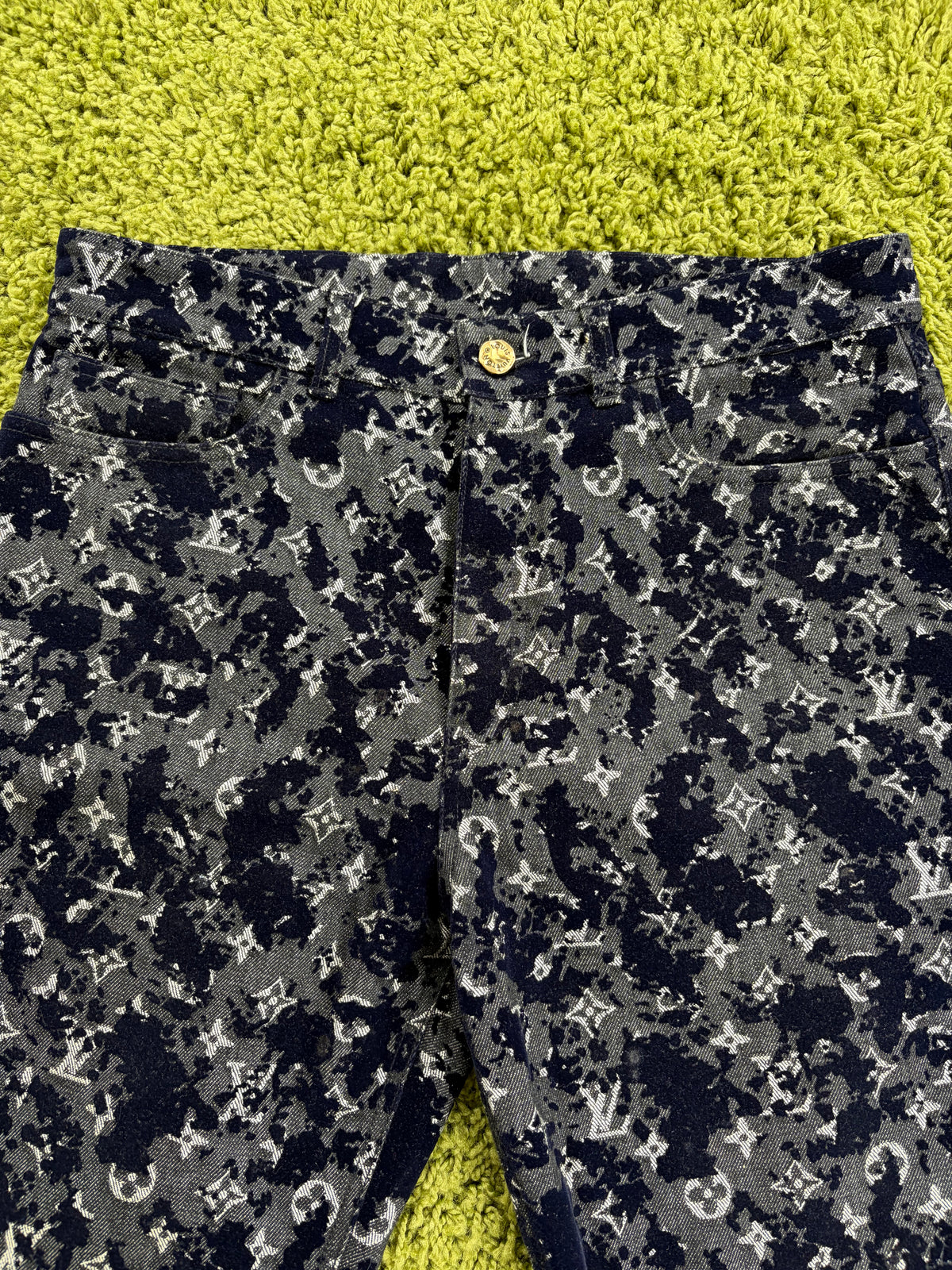 Jeans Louis Vuitton Monogram Flock Seasonal Multicolor 32