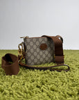 Borsa Gucci a tracolla con finitura in pelle Beige