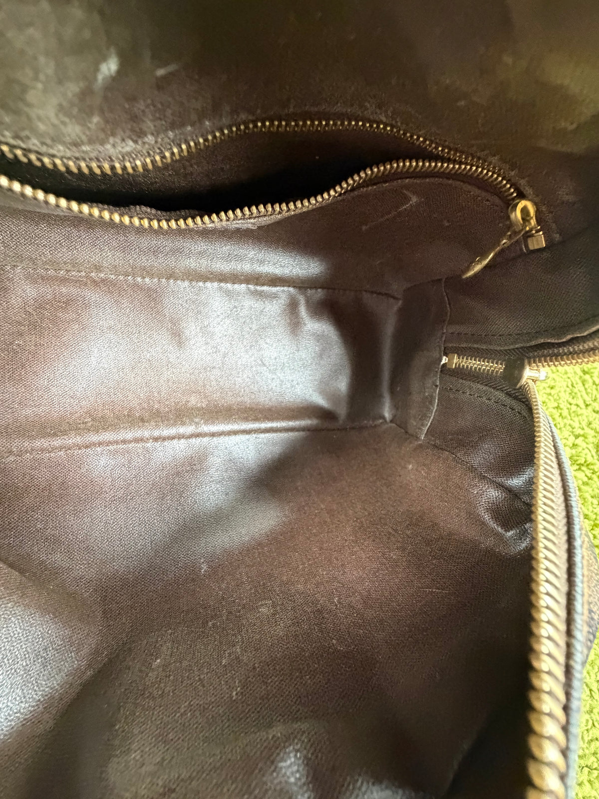 Beauty Case Louis Vuitton in tela Damier Marrone