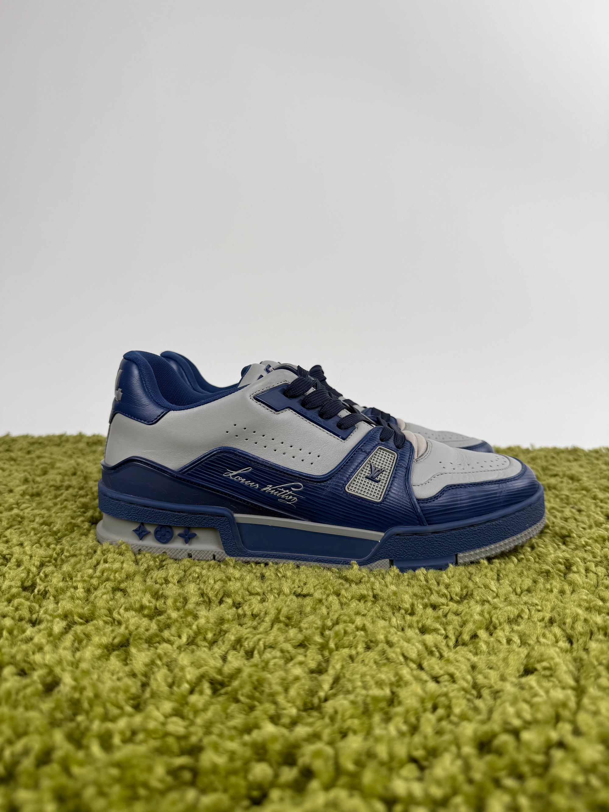 Louis Vuitton Trainer Blu Grigio 6