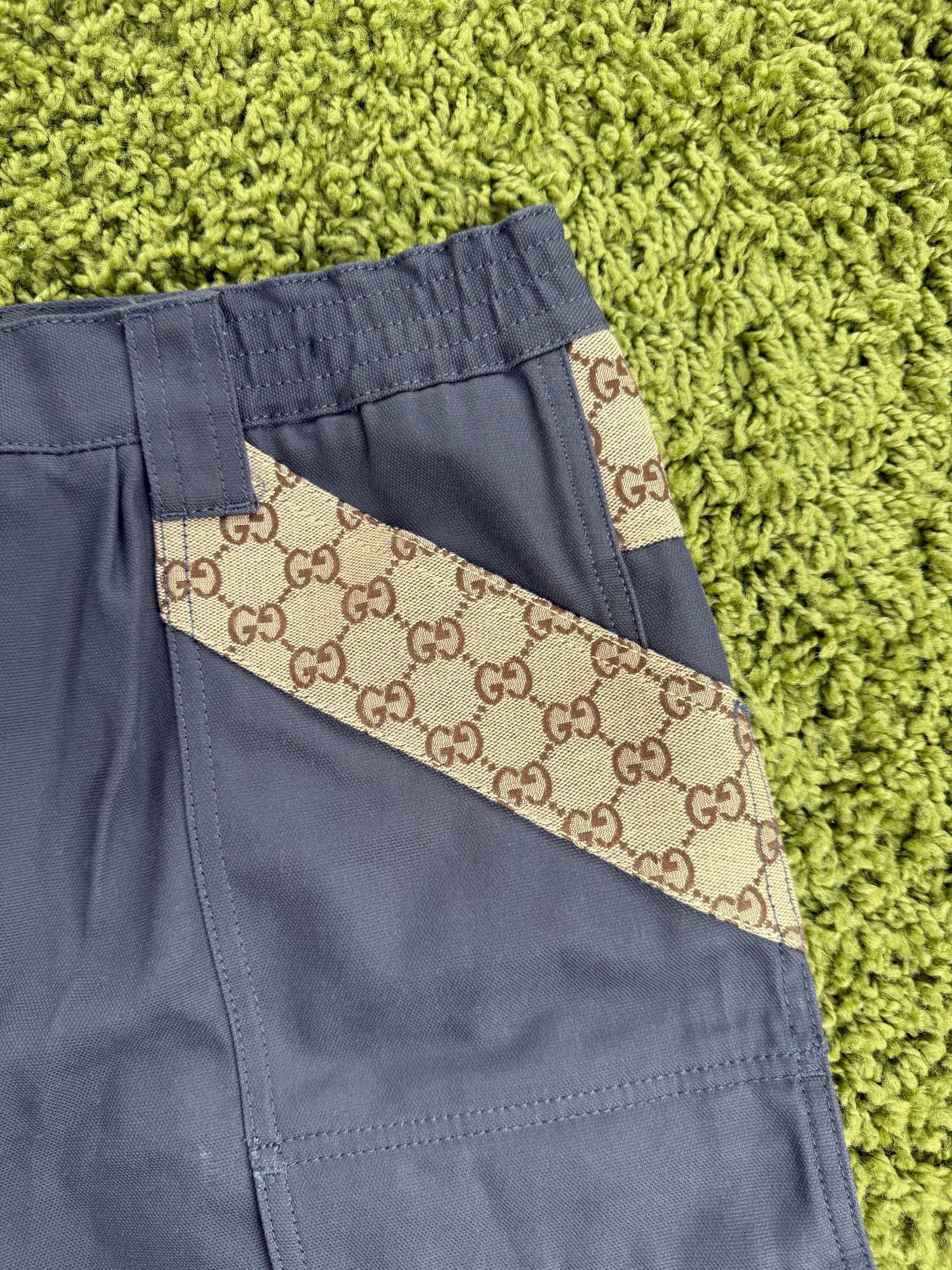 Pantaloncino Canvas Cargo Gucci Grigio 46