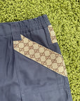 Pantaloncino Canvas Cargo Gucci Grigio 46