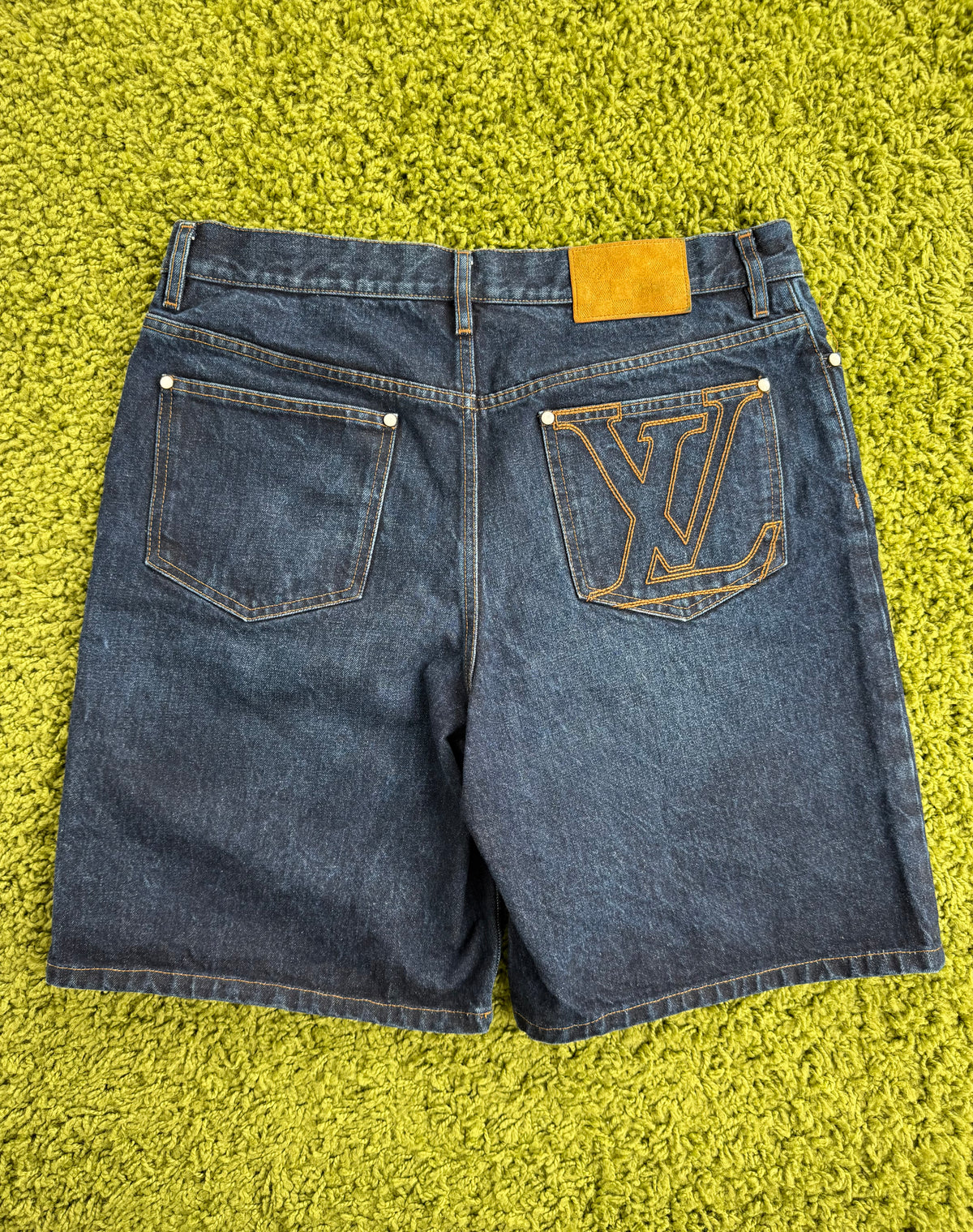 Pantaloncino Louis Vuitton in Denim Blu 34