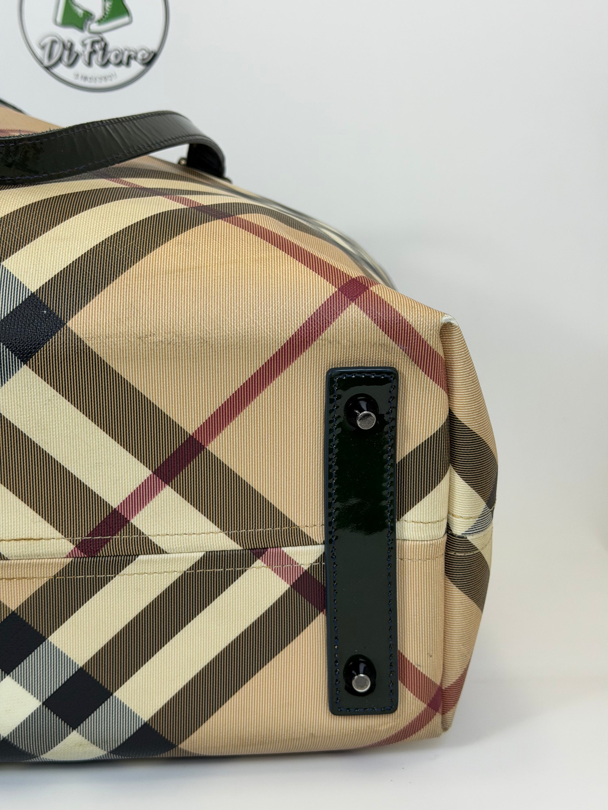 Borsa Burberry beige e verde